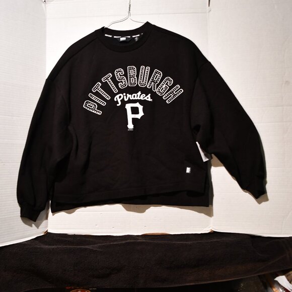 Womens DKNY Sport MLB Pittsburgh Pirates Small (oversized) Sweatshirt NWT - Picture 2 of 10
